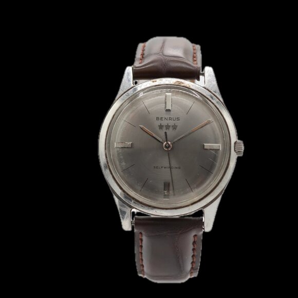 Vintage Benrus 3 Star Selfwinding Men's Automatic Wristwatch Swiss Steel - Picture 1 of 4